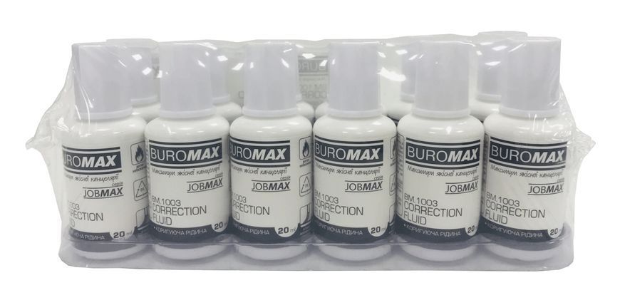 Корегуюча рідина Buromax з пензликом, 20 мл BM.1003 фото
