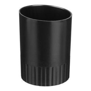 Стакан пластиковий для письмового приладдя Buromax, чорний BM.6351-01 фото