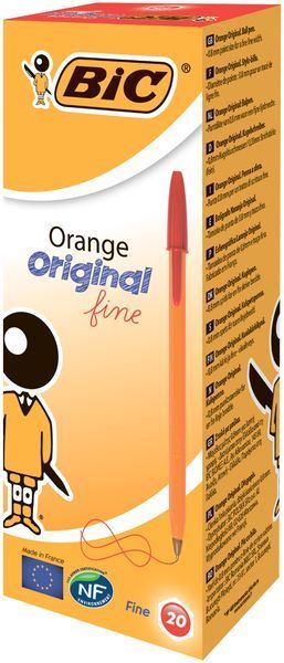 Ручка BIC Orange, красная, со штрих-кодом на штуку bc8099241 фото