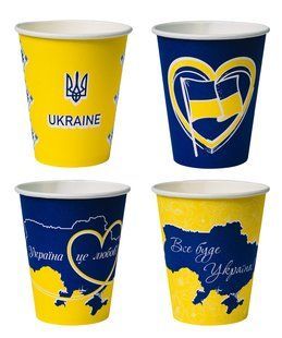 Стакан бумажный, объем 250 мл, PATRIOT 50шт CUP250PAT фото