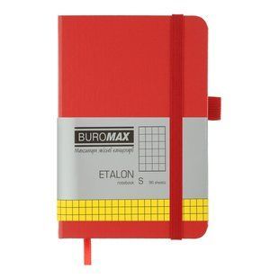Книга записная ETALON 95*140, 96 л., ячейка, обкл. искусственная кожа, красный BM.296160-05 фото