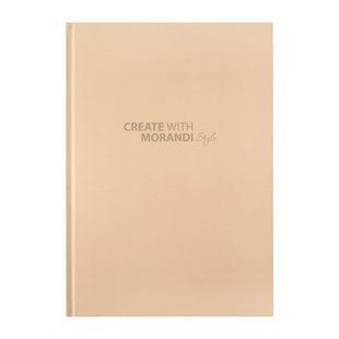 Книга канцелярська MORANDI STYLE, А4, 96 арк., клітинка, офсет, тв. лам. обкл., капучино BM.2400-432i фото