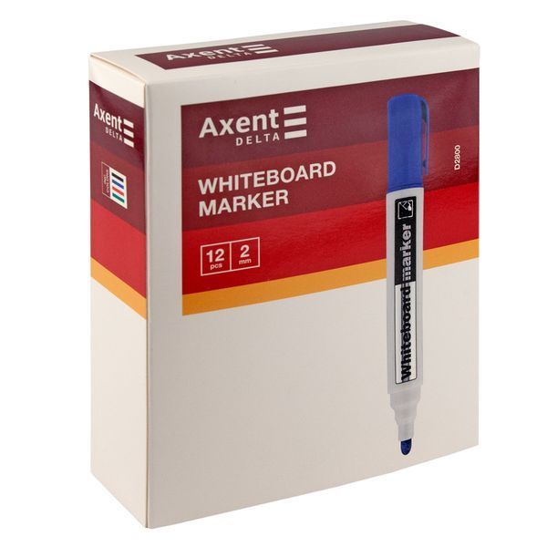 Маркер Axent Delta Whiteboard D2800-04, 2 мм, круглый зеленый D2800-04 фото