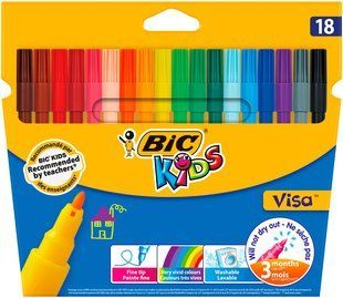 Фломастери "Kids Visa 880", 18 кольорів bc888681 фото