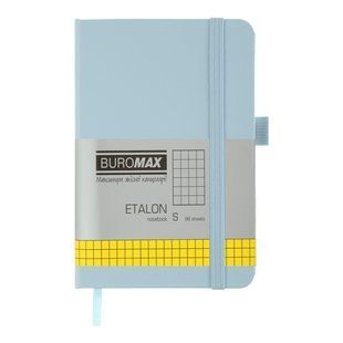 Книга записная ETALON 95*140, 96 л., ячейка, обкл. искусственная кожа, голубой BM.296160-14 фото
