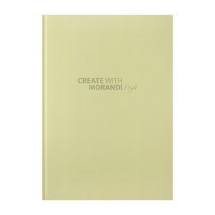 Книга канцелярська MORANDI STYLE, А4, 96 арк., клітинка, офсет, тв. лам. обкл., оливкова BM.2400-436i фото