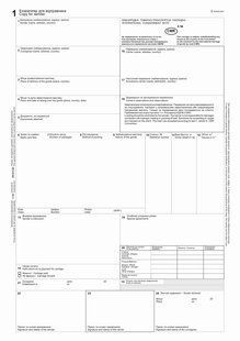 CMR (9 арк.+ 18 графа) Міжнародна ТТН, нум bt.000007876 фото