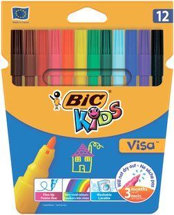 Фломастери "Kids Visa 880", 12 кольорів bc888695 фото