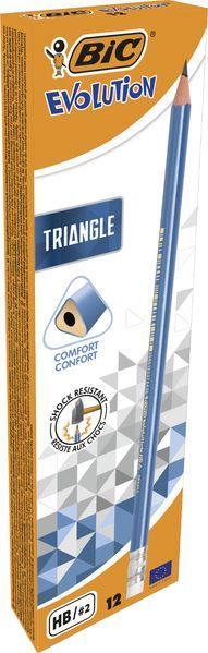 Карандаш графитовый BIC Evolution Triangle, с ластиком bc964849 фото