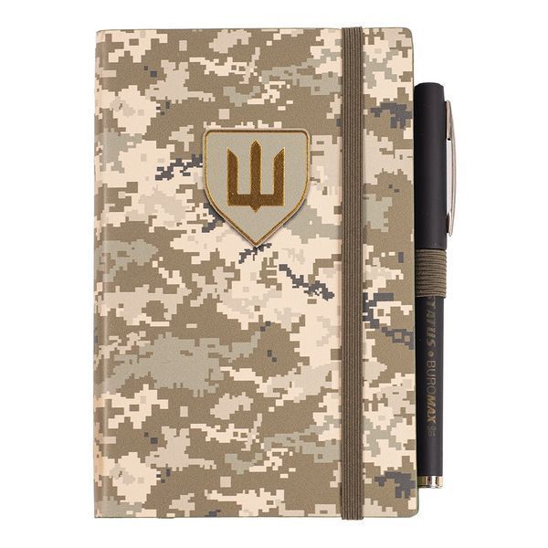 Щоденник недат. MILITARY, A6, світло-зелений, штуч.шкіра, 336 стор BM.26300-15 фото