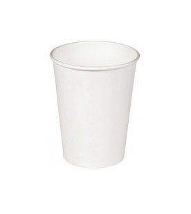Стакан паперовий, об'єм 340 мл білий 50шт CUP340WT фото