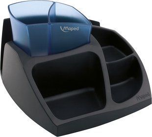 Підставка для офісного приладдя ESSENTIALS GREEN Compact, чорний з синім MP.575400 фото