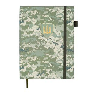 Щоденник недат. MILITARY, A5, світло-зелений, штуч.шкіра, 336 стор BM.20700-15 фото