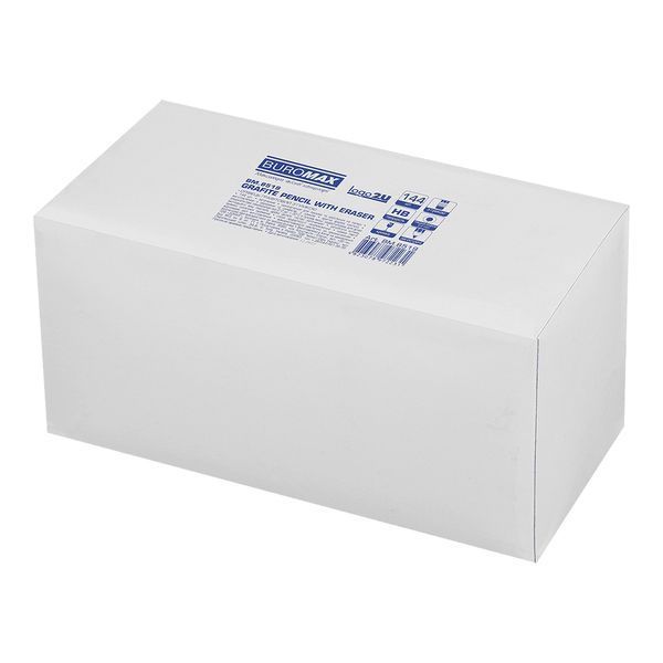 Карандаш графитовый Buromax, HB, с ластиком, черный BM.8519 фото