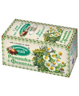 Чай трав'яний Карпатський Ромашка та Фенхель 20 пакетів 13165 фото