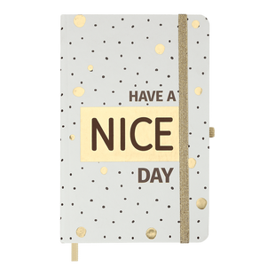 Книжка записна POSITIVO, на гумці, 136х207мм, 96 арк., кліт., офсет крем., тв.лам.обкл., біла BM.255110-12 фото