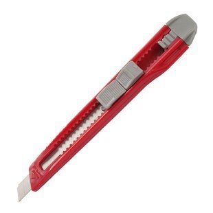 Нож канцелярский Axent 6501-A, лезвие 9 мм, красный 6501-A фото