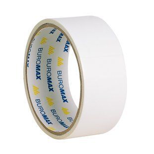 Клейка стрічка канцелярська Buromax, двостороння, на паперовій основі, 36 мм х 5 м BM.7552 фото