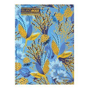 Записная книга Buromax Stimolo, А5, 96 листов, клеточка, твердая картонная обложка, дизайн №1 BM.24511104-14 фото