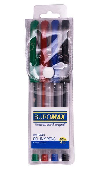Набор Buromax Basic Set из 4-х гелевых ручек BM.8440 фото