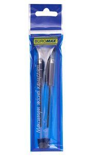 Ручка масляна Buromax MaxOffice, синя, 0.7 мм, 2 штуки/упаковка BM.8352-01-2 фото