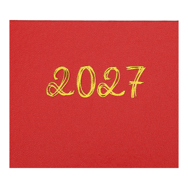 Дневник датов. 2027 OPTIMAL, A5, красный, бум винил BM.2121-05 фото