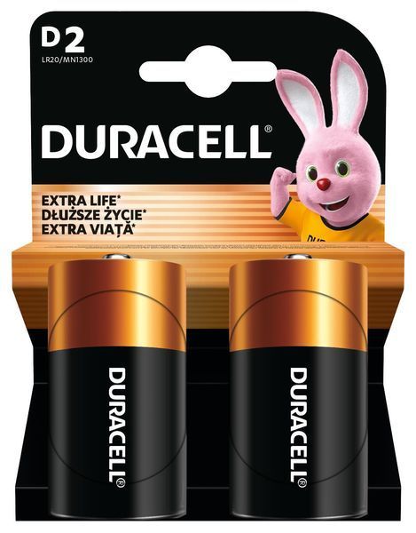 Щелочные батарейки Duracell D, 2 шт. в упаковке s.5005987 фото