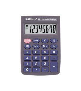 Калькулятор Brilliant BS-100C, карманный, 8 разрядов BS-100C фото