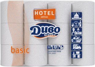 Туалетний папір Диво Бізнес Basic Hotel Edition, 2 шари, 24 рул/упаковка 37788 фото