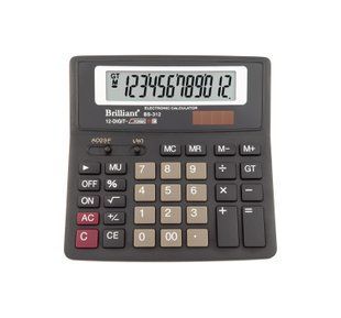 Калькулятор Brilliant BS-312, настільний, 12 розрядів BS-312 фото