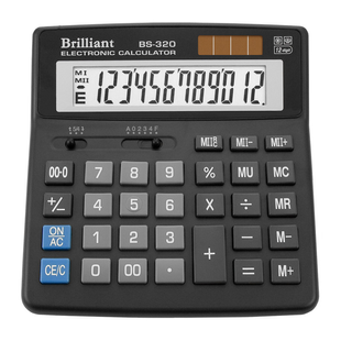 Калькулятор Brilliant BS-320, настільний, 12 розрядів BS-320 фото