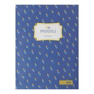 Записная книга Buromax Piccoli, А5, 80 листов, клеточка, интегральная обложка, дизайн №1 BM.24522101-02 фото