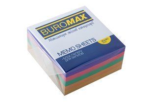 Блок паперу для нотаток Buromax Декор, 90х90х40 мм, склеєний, 440 аркушів BM.2284 фото