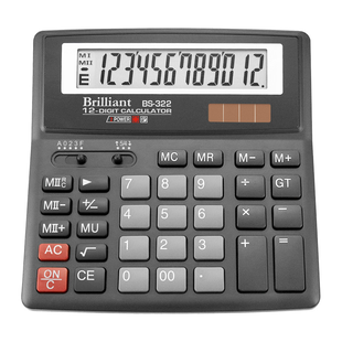 Калькулятор Brilliant BS-322, настільний, 12 розрядів BS-322 фото