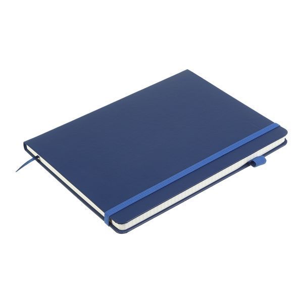 Книга записна ETALON 190*250, 96 арк., клітинка, обкл. штучна шкіра, синій BM.292160-02 фото