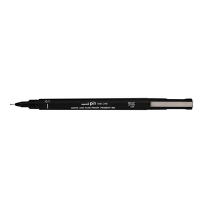 Лайнер UNI Pin Fine Line, черный, 0.1 мм PIN01-200.Black фото