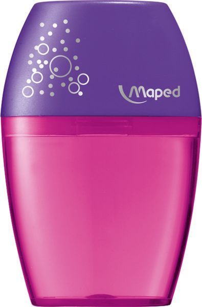 Чинка Maped SHAKER з контейнером, на 1 отвір, мікс кольорів MP.534753 фото