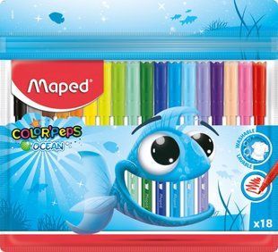 Фломастеры COLOR PEPS Ocean, 18 цв. MP.845721 фото