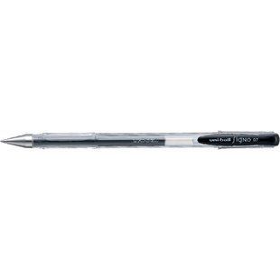 Ручка гелевая UNI-ball Signo fine, черная, 0.7 мм UM-100.(07).Black фото