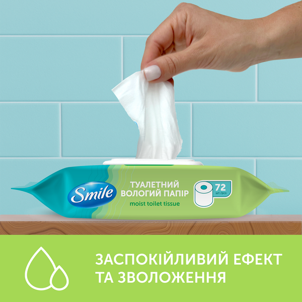Smile Бумага влажная туалетная "Comfort" 72шт (12шт/ящ)_Classic 68865 фото