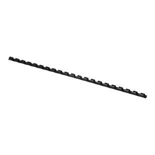 Пластиковые пружины для переплета Buromax, круглые, черные, диаметр 6 мм, А4, сшивает до 20 листов, 100 штук BM.0500-01 фото