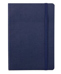 Блокнот діловий COLOR TUNES, А5, 96 арк., клітинка, т-синiй, шт.шкіра BM.295100-02 фото