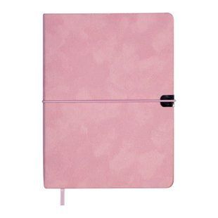 Щоденник недат. VELOUR, A5, рожевий, штуч.шкіра, 336 стор BM.20770-10 фото