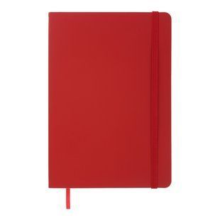 Блокнот діловий Buromax Touch me, А5, 96 аркушів, лінія, обкладинка штучна шкіра, червона BM.295202-05 фото