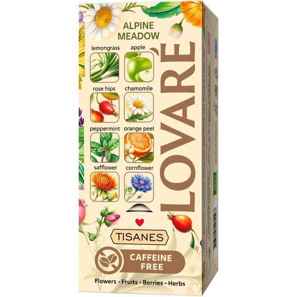 Чай трав'яний Lovare Alpine Meadow 24 пакетики 05197 фото