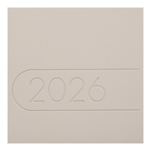 Дневник датов. 2026 LIGHT MORANDI, A5, молочный, штуч.кожа BM.21158-37 фото