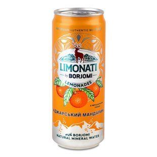 Лимонад Borjomi Limonati Аджарський мандарин, сильногазований 0.33 л, 12 шт/упаковка 03043 фото