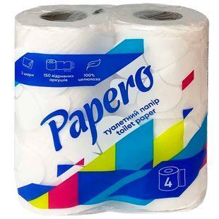 Туалетний папір Papero 2 шари, 4 рул/упаковка 62016 фото