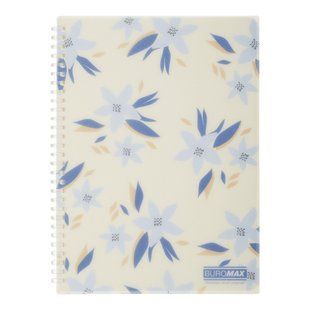 Зошит для записів MYOSOTIS ARABESKI, B5, 80 арк., клітинка, пластикова обкладинка, маренго BM.2586-53 фото