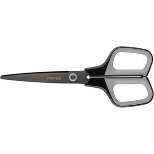 Ножницы Axent Titanium 6306-03-A, 19 см, с прорезиненными ручками, графитно-серые 6306-03-A фото
